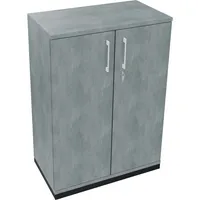 Soennecken Flügeltürenschrank endless 820114183, abschließbar, 3 OH, beton hell, 80x113,3x44,2cm (BxHxT) 4003969066311 Soennecken