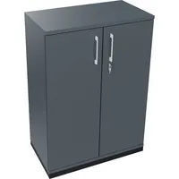 Soennecken Flügeltürenschrank endless 820114182, abschließbar, 3 OH, lavagrau, 80x113,3x44,2cm (BxHxT) 4003969066625 Soennecken
