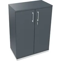 Soennecken Flügeltürenschrank endless 820114382, abschließbar, 3 OH, lavagrau, 80x113,3x44,2cm (BxHxT) 4003969066397 Soennecken