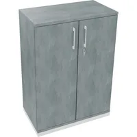 Soennecken Flügeltürenschrank endless 820114383, abschließbar, 3 OH, beton hell, 80x113,3x44,2cm (BxHxT) 4003969066465 Soennecken