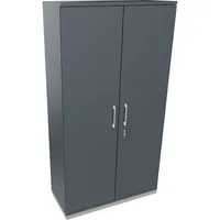 Soennecken Flügeltürenschrank endless 820114582, abschließbar, 5 OH, lavagrau, 100x186,9x44,2cm (BxHxT) 4003969066120 Soennecken