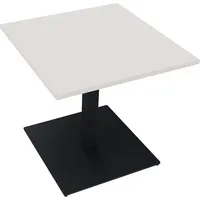 Soennecken Besprechungstisch communication, 72cm (H), 80x80cm (BxT), rechteckig, weiß / anthrazit metallic 4003969065413 Soennecken