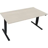 Soennecken Sitz-Steh-Schreibtisch Move 2.0, elektrisch höhenverstellbar, 62,5-128,5cm (H), 160x80cm (BxT), rechteckig, akazie hell / anthra