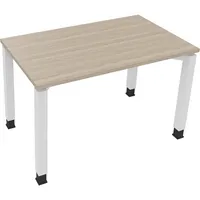 Soennecken Schreibtisch All in One, manuell höhenverstellbar, 68-82cm (H), 120x70cm (BxT), rechteckig, eiche natur / weiß 4003969076457 Soe
