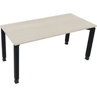 Soennecken Schreibtisch All in One, manuell höhenverstellbar, 68-82cm (H), 160x70cm (BxT), rechteckig, akazie hell / anthrazit metallic 400