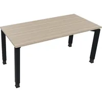 Soennecken Schreibtisch All in One, manuell höhenverstellbar, 68-82cm (H), 160x70cm (BxT), rechteckig, eiche natur / anthrazit metallic 400