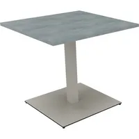 Soennecken Besprechungstisch communication, 72cm (H), 80x80cm (BxT), rechteckig, beton hell / silber 4003969065468 Soennecken