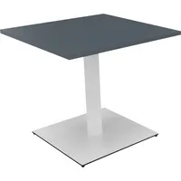 Soennecken Besprechungstisch communication, 72cm (H), 80x80cm (BxT), rechteckig, lavagrau / weiß 4003969065550 Soennecken