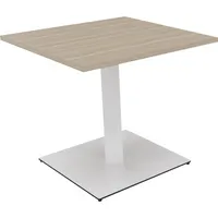 Soennecken Besprechungstisch communication, 72cm (H), 80x80cm (BxT), rechteckig, eiche natur / weiß 4003969065543 Soennecken