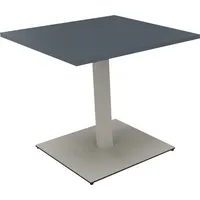 Soennecken Besprechungstisch communication, 72cm (H), 80x80cm (BxT), rechteckig, lavagrau / silber 4003969065499 Soennecken
