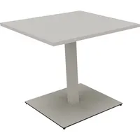 Soennecken Besprechungstisch communication, 72cm (H), 80x80cm (BxT), rechteckig, lichtgrau / silber 4003969065505 Soennecken