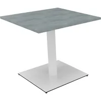 Soennecken Besprechungstisch communication, 72cm (H), 80x80cm (BxT), rechteckig, beton hell / weiß 4003969065529 Soennecken