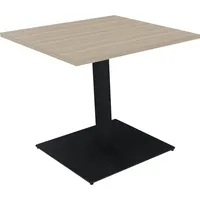 Soennecken Besprechungstisch communication, 72cm (H), 80x80cm (BxT), rechteckig, eiche natur / anthrazit metallic 4003969065420 Soennecken