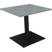 Soennecken Besprechungstisch communication, 72cm (H), 80x80cm (BxT), rechteckig, beton hell / anthrazit metallic 4003969065406 Soennecken