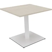 Soennecken Besprechungstisch communication, 72cm (H), 80x80cm (BxT), rechteckig, akazie hell / weiß 4003969065512 Soennecken