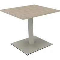 Soennecken Besprechungstisch communication, 72cm (H), 80x80cm (BxT), rechteckig, eiche natur / silber 4003969065482 Soennecken