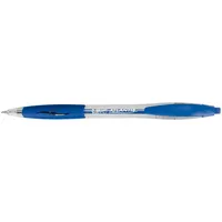 Bic Kugelschreiber Atlantis transparent/blau Mine 0,4mm Schreibfarbe blau 3086123001305 Bic