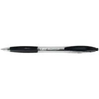 Bic Kugelschreiber Atlantis transparent/schwarz Mine 0,4mm Schreibfarbe schwarz 3086123001312 Bic