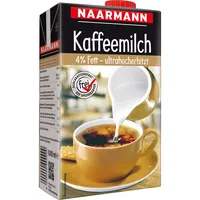 Naarmann Kaffeemilch 680, 4% Fett, 1 Liter, im Tetrapack 4065400000681 Naarmann 1000 Milliliter