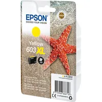 Epson Original 603XL Tinte Seestern, Singlepack gelb XL, WF-2820DWF WF-2830DWF WF-2840DWF WF-2850DWF XP-2100 XP-2150 XP-3100 XP-3150 XP-4100 XP-4150, ReadyPrint Flex-Tintentarife