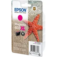 Epson Original 603XL Tinte Seestern, Singlepack Magenta XL, WF-2820DWF WF-2830DWF WF-2840DWF WF-2850DWF XP-2100 XP-2150 XP-3100 XP-3150 XP-4100 XP-4150, ReadyPrint Flex-Tintentarife