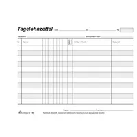 RNK Tagelohnzettelblock A5 quer 3x40 Blatt selbstdurchschreibend