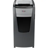 AKTION: Rexel Optimum AutoFeed+ 600M Aktenvernichter mit Partikelschnitt P-5, 2 x 15 mm, bis 600 Blatt, schwarz mit 130 Euro CashBack