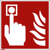 Soennecken Hinweisschild Brandmelder ISO 7010/F005 200x200mm PVC 4003969098985 Soennecken