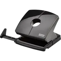 Novus Bürolocher B 220 025-0630, schwarz, bis 2mm 20 Blatt, mit Anschlagschiene 4009729066751 Novus