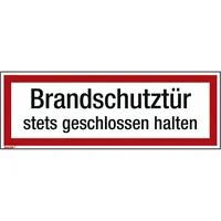 Soennecken Hinweisschild Brandschutztür 297x105mm Folie 4003969098619 Soennecken