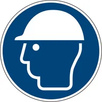 Soennecken Hinweisschild Kopfschutz benutzen ISO 7010/M014 rund 200mm PVC 4003969098824 Soennecken