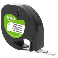 DYMO® Schriftbandkassette LT 12 mm x 4 m (B x L) Papier, 100 % recycelt weiß