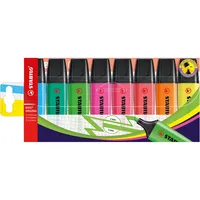 Stabilo Textmarker-Set BOSS ORIGINAL, 70/8, Etui, 8-farbig sortiert, 2-5mm Keilspitze 4006381215718 Stabilo 8 Stück