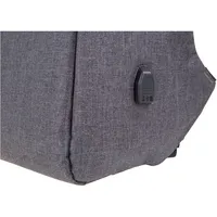 Lightpak Rucksack 46153 Safepak, grau, mit Reißverschluss 4021068461530 Lightpak