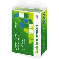 Wepa Falthandtücher Satino Comfort 275300, 24x24cm, 2-lagig, Z-Falz, hochweiß, Tissue 4000735330966 Wepa 3750 Blatt