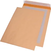 MailMedia Versandtaschen 30022372, B4, ohne Fenster, haftklebend, mit Papprückwand, 120g, braun 4018529017030 MailMedia 100 Stück