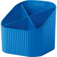 HAN Stiftehalter Re-X-LOOP blau 100% Recyclingmaterial 4 Fächer 11,1 x 12,1 x 10,6 cm