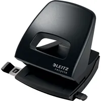 Leitz Bürolocher NeXXt Recycle 5003-00-95, schwarz, bis 3mm 30 Blatt, mit Anschlagschiene 4002432127047 Leitz