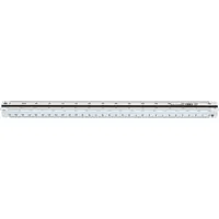 M+R Kunststoff-Dreikantmaßstab 016320010 Architekt-B weiß 30cm 4004627302017 M+R