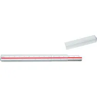 M+R Kunststoff-Dreikantmaßstab 016300010 Maschinenbau-F weiß 30cm 4004627300013 M+R