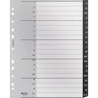 AKTION: LEITZ Ordnerregister recycle 1207 DIN A4 Vollformat, Überbreite A-Z schwarz 20-teilig, 1 Satz mit Prämie nach Registrierung