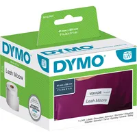 DYMO Original LabelWriter Etiketten für kleine Namensschilder | 41 mm x 89 mm | Rolle mit 300 leicht ablösbaren Etiketten | selbstklebend | für LabelWriter Etikettendrucker und Beschriftungsgerät