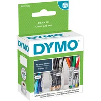 DYMO® Etikett LabelWriter, selbstklebend, ablösbar, Papier, 24 x 12 mm, weiß (1.000 Stück), Sie erhalten 1 Packung á 1000 Stück