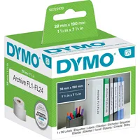 DYMO Original LabelWriter-Ordner-Etiketten | 38 mm x 190 mm | Rolle mit 110 leicht ablösbaren Etikettenband | selbstklebend | für LabelWriter Etikettendrucker und Beschriftungsgerät