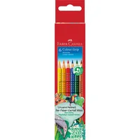 Faber-Castell Buntstifte Colour Grip 6-farbig sortiert 7 x 175mm 4005401124061 Faber-Castell 6 Stück
