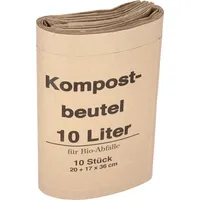 Soennecken Müllsäcke 445007300 Bio, braun, 10 Liter, kompostierbar 4003969023383 Soennecken 10 Stück