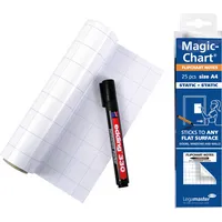 Legamaster Magic Chart Flipchart 20 x 30 cm, kariert, haftet ohne Kleber, 8713797081269 Legamaster 9 Stück