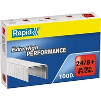 Rapid Heftklammern Extra High Performance Super Strong 24/8+, 24858500, Stahldraht verzinkt, Heftleistung 50 Blatt max. 7313468585006  1000 Stück
