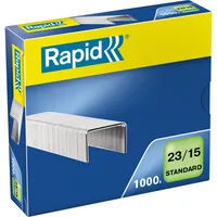 Rapid Heftklammern Standard 23/15, 24869600, Stahldraht verzinkt, Heftleistung 120 Blatt max. 7313468696009 Rapid 1000 Stück