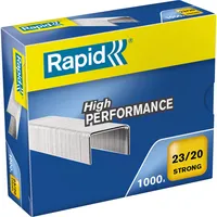 Rapid Heftklammern High Performance Strong 23/20, 24870400, Stahldraht verzinkt, Heftleistung 170 Blatt 7313468704001 Rapid 1000 Stück